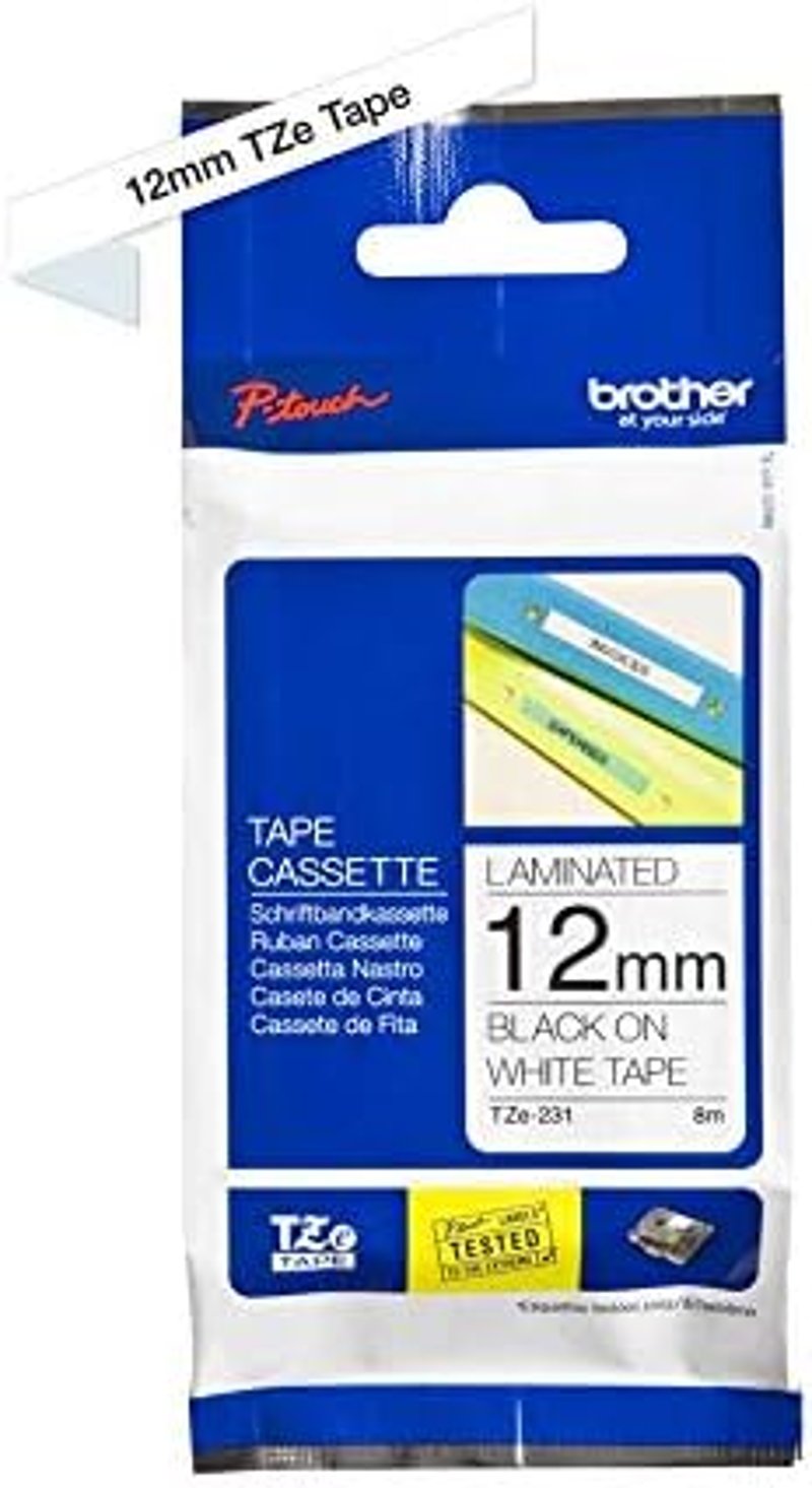 Brother PT-H110 Hordozható Címkenyomtató 3,5-12mm Szalaghoz + TZE231 Laminált Szalag