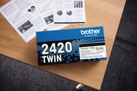 Originálny čierny toner Brother TN2420TWIN, dvojité balenie (2 ks) – cca 6000 strán – MFCL2710DW, MFCL2730DW, MFCL2750DW, DCPL2510D, HLL2310D, HLL2 4