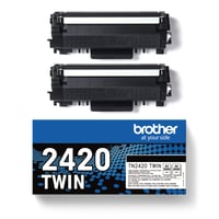 Originálny čierny toner Brother TN2420TWIN, dvojité balenie (2 ks) – cca 6000 strán – MFCL2710DW, MFCL2730DW, MFCL2750DW, DCPL2510D, HLL2310D, HLL2 2