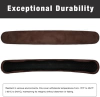 BROVACS Bőr Kormánykover Univerzális Anti-slip 14-16" Barna Velúr 3