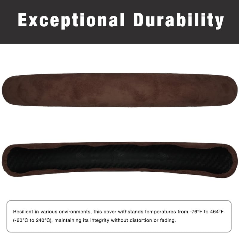 BROVACS Bőr Kormánykover Univerzális Anti-slip 14-16" Barna Velúr