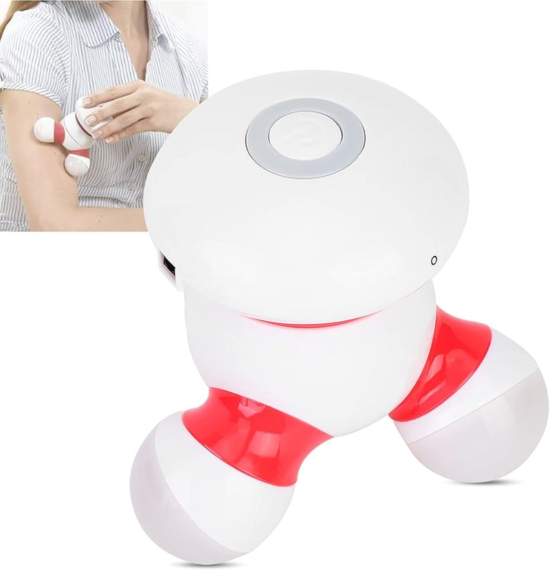 Brrnoo USB kézi masszírozó vibráló LED fénnyel hát nyak kar lábra
