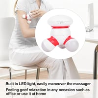 Brrnoo USB kézi masszírozó vibráló LED fénnyel hát nyak kar lábra 3