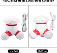 Brrnoo USB kézi masszírozó vibráló LED fénnyel hát nyak kar lábra 5