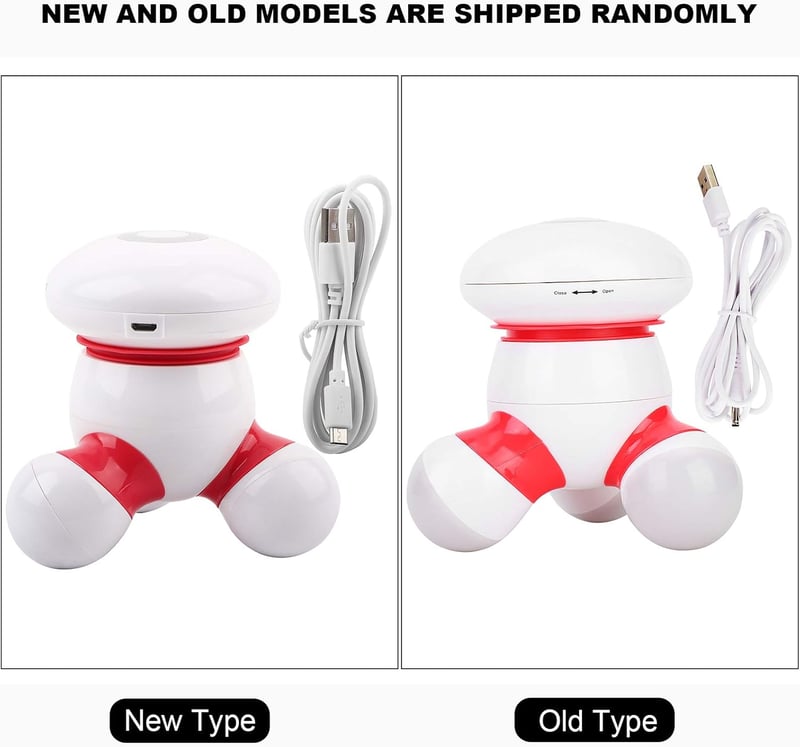Brrnoo USB kézi masszírozó vibráló LED fénnyel hát nyak kar lábra