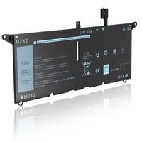 Náhradná batéria BRTONG DXGH8 pre notebook Dell XPS 13 9380 9370 7390 7391 7490, Latitude 3301, Vostro 5390 5391 G8VCF HK6N5 H754V P82G 2