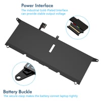 Náhradná batéria BRTONG DXGH8 pre notebook Dell XPS 13 9380 9370 7390 7391 7490, Latitude 3301, Vostro 5390 5391 G8VCF HK6N5 H754V P82G 5