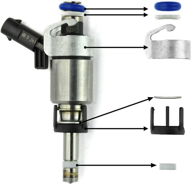 Bruafsir Golf A3 S3 A4 Injector O-ring Javítókészlet Tűszelep 10mm