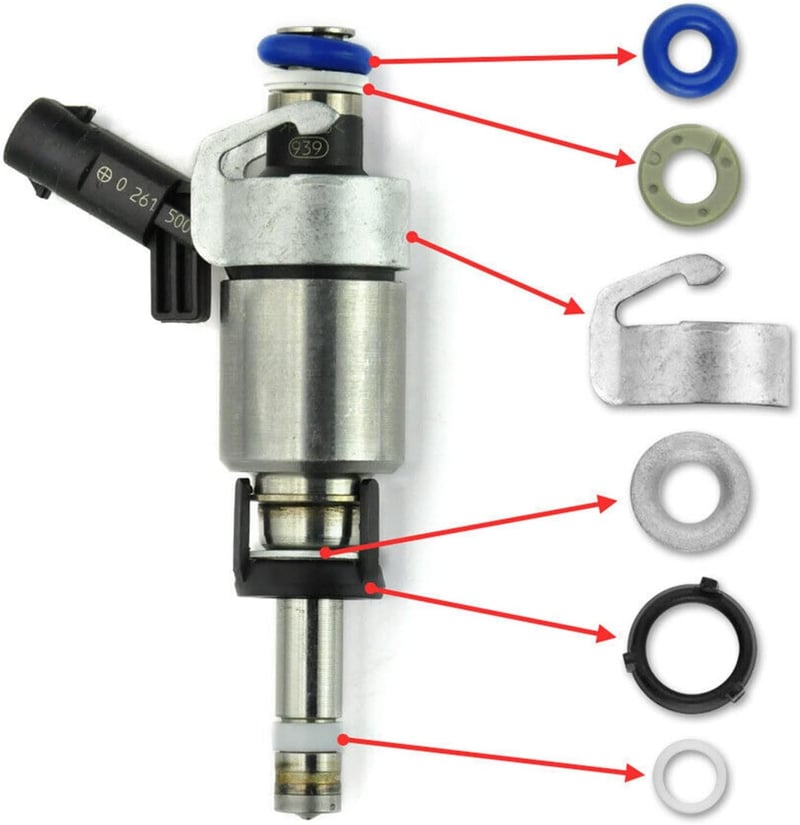 Bruafsir Golf A3 S3 A4 Injector O-ring Javítókészlet Tűszelep 10mm