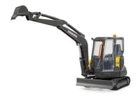 Bruder 02465 Kompaktné rýpadlo Volvo ECR40, model 1:16, stavebný stroj s gumenými pásmi a lyžicou 3