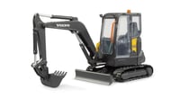 Bruder 02465 Kompaktné rýpadlo Volvo ECR40, model 1:16, stavebný stroj s gumenými pásmi a lyžicou 2