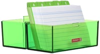 Cutie pentru fișe BRUNNEN 102057052 A7, 12x9,5x6,5 cm, polistiren, verde kiwi, cod de culoare 2