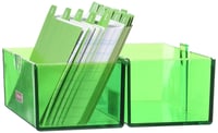 Cutie pentru fișe BRUNNEN 102057052 A7, 12x9,5x6,5 cm, polistiren, verde kiwi, cod de culoare 4