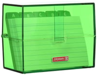 Cutie pentru fișe BRUNNEN 102057052 A7, 12x9,5x6,5 cm, polistiren, verde kiwi, cod de culoare 1