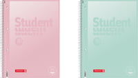 BRUNNEN College Notepad Premium Student Pastel A4 vonalas füzet 80 lapos pasztell színekben 1
