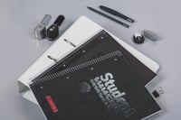 Špirálový blok BRUNNEN Collegeblock Premium Student Colour Code – A4, linajkový (26), 80 listov, ónyxová čierna 8