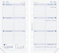 BRUNNEN Filius '26 heti naptárbetét – 93x172 mm méret, kompakt határidőnapló betét 2026 3
