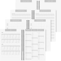Agendă școlară BRUNNEN (2025/2026) "Plain Black" – 2 pagini = 1 săptămână, A5, 208 pagini, copertă PP, negru 4