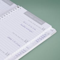 Agendă școlară BRUNNEN (2025/2026) "Plain Black" – 2 pagini = 1 săptămână, A5, 208 pagini, copertă PP, negru 5
