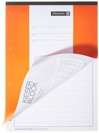 Školský zošit Brunnen KIESER-Block, A4, linajkový č. 3, 50 listov, 80 g/m², biely, trieda 3 – 1042923 3