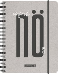Agendă școlară BRUNNEN "Nope" 2026/2027 - format A6, 18 luni, planificare săptămânală (2 pagini = 1 săptămână), iulie 2026 - decembrie 2027 1