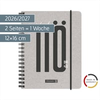 Agendă școlară BRUNNEN "Nope" 2026/2027 - format A6, 18 luni, planificare săptămânală (2 pagini = 1 săptămână), iulie 2026 - decembrie 2027 2