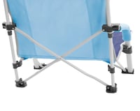 Plážové kreslo BRUNNER Bula – modro-svetlomodré, skladacie kempingové a plážové kreslo 5