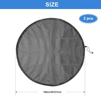 bruwaa 2x esővízgyűjtő hálóborítás 100cm, szúnyogvédelem, időjárásálló 2