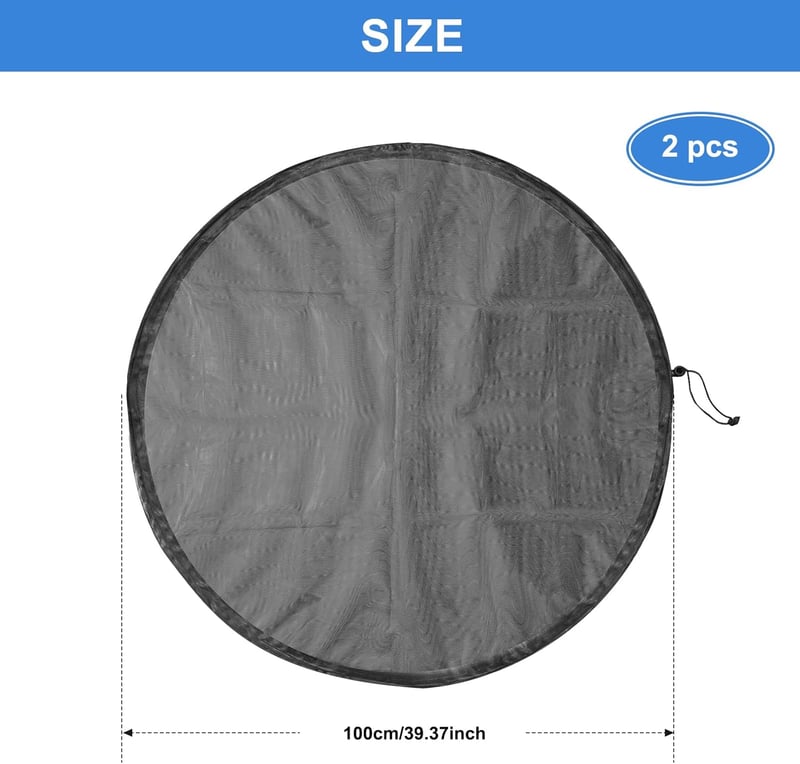 bruwaa 2x esővízgyűjtő hálóborítás 100cm, szúnyogvédelem, időjárásálló