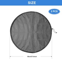 bruwaa 2x esővízgyűjtő hálóborítás 95cm szúnyogvédelem zsinórral 2