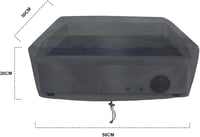 bruwaa Elektromos Grill Takaró 56x50x20cm UV Védelem Vízálló Porálló Fekete 2
