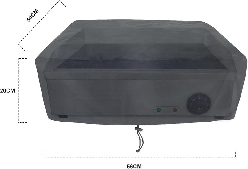 bruwaa Elektromos Grill Takaró 56x50x20cm UV Védelem Vízálló Porálló Fekete