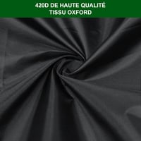 bruwaa Elektromos Grill Takaró 56x50x20cm UV Védelem Vízálló Porálló Fekete 4