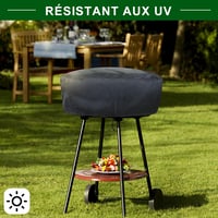 bruwaa Elektromos Grill Takaró 56x50x20cm UV Védelem Vízálló Porálló Fekete 5