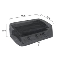 Ochranný kryt na gril bruwaa Plancha, vodotesný, odolný voči UV žiareniu – čierny – 80x60x25 cm 2