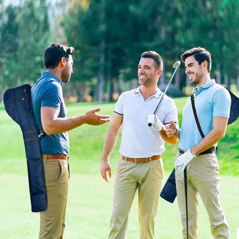 Brynnl Golf Utazótáska 49 Inch Összecsukható 10 Ütőhöz Kék