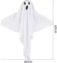 Bseical Halloween LED-es Szellem Dekoráció 60cm - 2 Darab Függeszthető Kert Dísz 6
