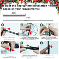 Ghirlandă Luminoasă Solară LED în formă de Spirală Bseical, Decorațiune de Crăciun pentru Exterior, Iluminat Decorativ de Grădină cu Energie Solară 3