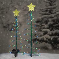Ghirlandă Luminoasă Solară LED în formă de Spirală Bseical, Decorațiune de Crăciun pentru Exterior, Iluminat Decorativ de Grădină cu Energie Solară 7
