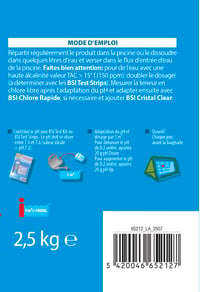 BSI pH Plus medence pH-emelő por úszómedencéhez és spához 2,5 kg 3