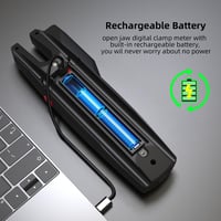 BSIDE U6X Digitális Multiméter Amperfoggó AC DC 600A Infravörös Hőmérővel Színes LCD Kijelző TRMS Akkumulátoros Táskával 7