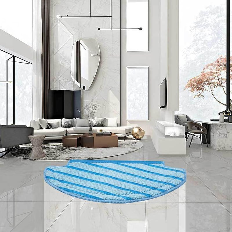BSITSSS Törlőkendő Szett 6 db Ecovacs Deebot N8 N8+ Pro T8 T9 Robotporszívóhoz Kék Tisztítókendő Csomag