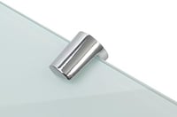 BSM Marketing Fehér edzett üveg sarokpolc készlet 6 mm, 2 db 150 mm és 200 mm 2