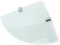 BSM Marketing Fehér edzett üveg sarokpolc készlet 6 mm, 2 db 150 mm és 200 mm 3