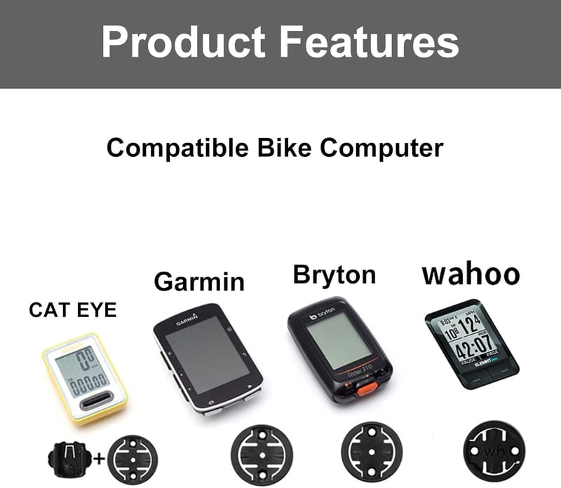 BSSOK Állítható Alumínium Kerékpár Komputer Tartó - Kompatibilis Garmin Edge, Wahoo Elemnt, Bryton, Cateye, GoPro Kamera és Lámpa Rögzítésér