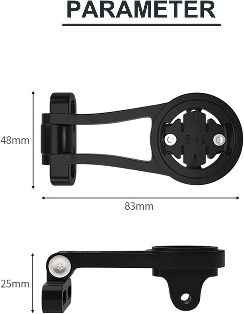 BSSOK Állítható Alumínium Kerékpár Komputer Tartó - Kompatibilis Garmin Edge, Wahoo Elemnt, Bryton, Cateye, GoPro Kamera és Lámpa Rögzítésér