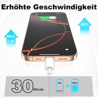 BSTOEM USB-C kábel 2db szett 1m+2m gyorstöltéshez iPhone-hoz 3