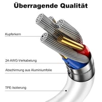 BSTOEM USB-C kábel 2db szett 1m+2m gyorstöltéshez iPhone-hoz 6