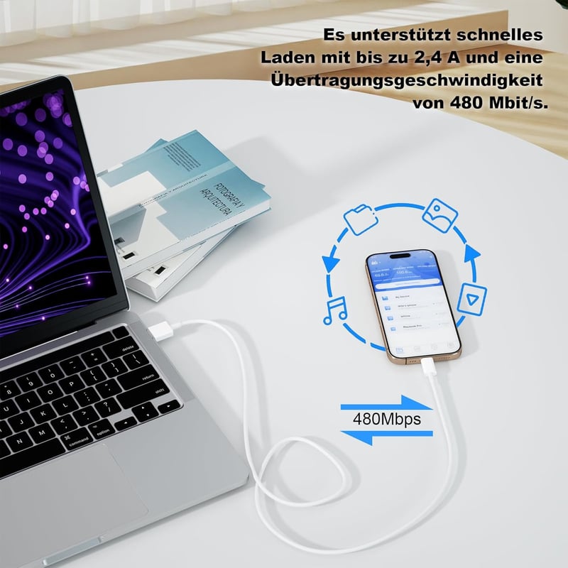 BSTOEM USB-C töltőkábel szett 2m+1m USB A-ról Type-C-re