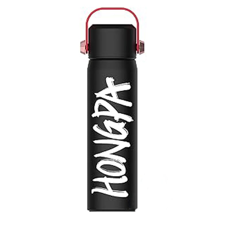 BSWAY Termosica od nehrđajućeg čelika 500ml - Dvostruka stijenka, vakuumski izolirana boca, 24 sata hladno i 12 sati toplo, nepropusna, crna